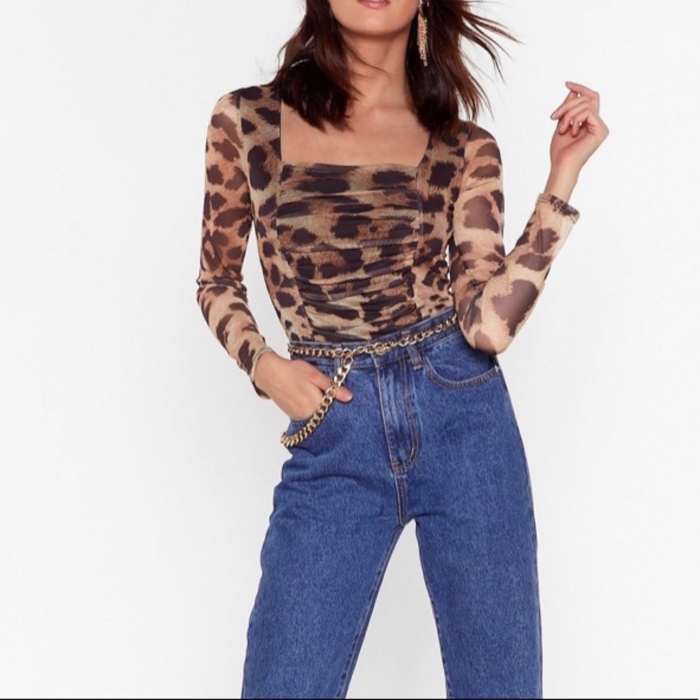 Leopard body suit - never worn!